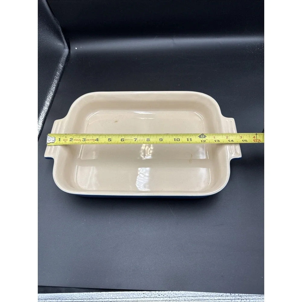 Le Creuset Rectangular Blue Stoneware Baking Dish 07.02 9 X 12